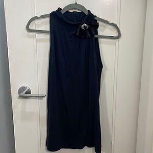 Ann Taylor Pettit Top Bow Detail on Collar